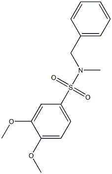 N-benzyl-3,4-dimethoxy-N-methylbenzenesulfonamide Struktur