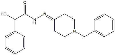 N'-(1-benzyl-4-piperidinylidene)-2-hydroxy-2-phenylacetohydrazide Struktur