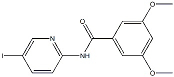 N-(5-iodo-2-pyridinyl)-3,5-dimethoxybenzamide Struktur