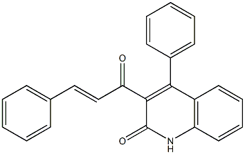 3-cinnamoyl-4-phenyl-2(1H)-quinolinone Struktur