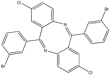 6,12-bis(3-bromophenyl)-2,8-dichlorodibenzo[b,f][1,5]diazocine Struktur