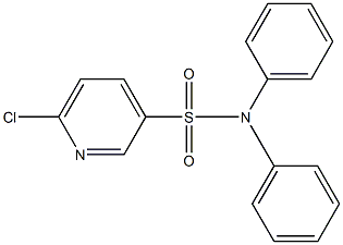 6-chloro-N,N-diphenyl-3-pyridinesulfonamide Struktur