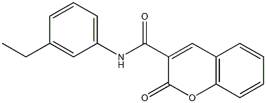 N-(3-ethylphenyl)-2-oxo-2H-chromene-3-carboxamide Struktur