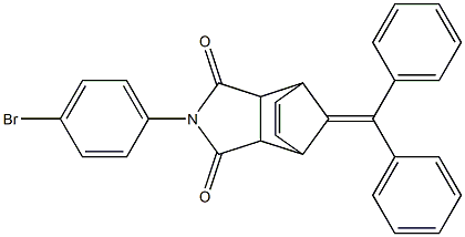 4-(4-bromophenyl)-10-(diphenylmethylene)-4-azatricyclo[5.2.1.0~2,6~]dec-8-ene-3,5-dione Struktur