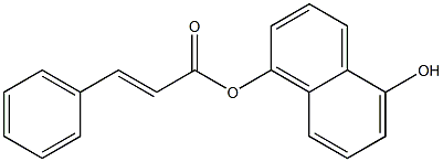 5-hydroxy-1-naphthyl 3-phenylacrylate Struktur