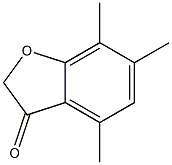 4,6,7-trimethyl-1-benzofuran-3(2H)-one Struktur