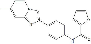 N-[4-(7-methylimidazo[1,2-a]pyridin-2-yl)phenyl]-2-furamide Struktur