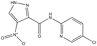 N-(5-chloro-2-pyridinyl)-4-nitro-1H-pyrazole-3-carboxamide Struktur