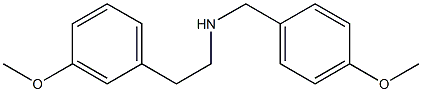 N-(4-methoxybenzyl)-2-(3-methoxyphenyl)ethanamine Struktur