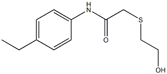 N-(4-ethylphenyl)-2-[(2-hydroxyethyl)sulfanyl]acetamide Struktur