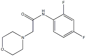 N-(2,4-difluorophenyl)-2-(4-morpholinyl)acetamide Struktur