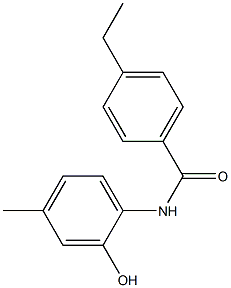 4-ethyl-N-(2-hydroxy-4-methylphenyl)benzamide Struktur