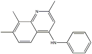 2,7,8-trimethyl-N-phenyl-4-quinolinamine Struktur