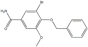 4-(benzyloxy)-3-bromo-5-methoxybenzamide Struktur