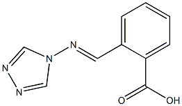 2-[(4H-1,2,4-triazol-4-ylimino)methyl]benzoic acid Struktur