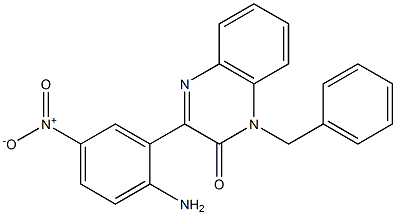 3-{2-amino-5-nitrophenyl}-1-benzyl-2(1H)-quinoxalinone Struktur