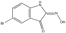 5-bromo-1H-indole-2,3-dione 2-oxime Struktur