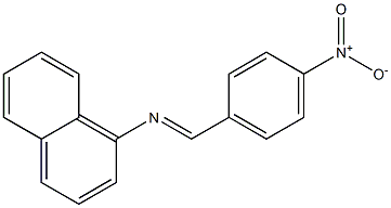 N-(4-nitrobenzylidene)-1-naphthalenamine Struktur