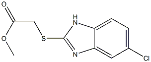 methyl [(5-chloro-1H-benzimidazol-2-yl)sulfanyl]acetate Struktur