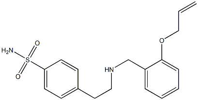 4-(2-{[2-(allyloxy)benzyl]amino}ethyl)benzenesulfonamide Struktur