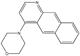 4-(4-morpholinyl)benzo[g]quinoline Struktur