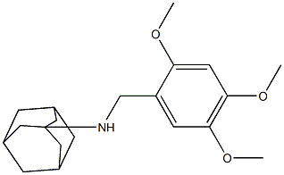 N-{[2,4,5-tris(methyloxy)phenyl]methyl}tricyclo[3.3.1.1~3,7~]decan-1-amine Struktur