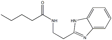 N-[2-(1H-benzimidazol-2-yl)ethyl]pentanamide Struktur