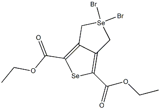 diethyl 2,2-dibromo-2,3-dihydro-1H-2lambda~4~-selenopheno[3,4-c]selenophene-4,6-dicarboxylate Struktur