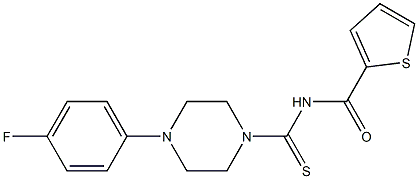 N-{[4-(4-fluorophenyl)piperazin-1-yl]carbothioyl}thiophene-2-carboxamide Struktur