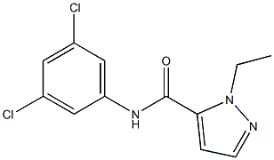 N-(3,5-dichlorophenyl)-1-ethyl-1H-pyrazole-5-carboxamide Struktur