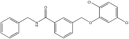 N-benzyl-3-[(2,5-dichlorophenoxy)methyl]benzamide Struktur