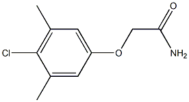 2-(4-chloro-3,5-dimethylphenoxy)acetamide Struktur