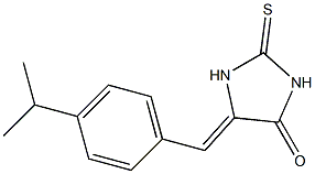 5-(4-isopropylbenzylidene)-2-thioxo-4-imidazolidinone Struktur