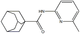 N-(6-methyl-2-pyridinyl)-1-adamantanecarboxamide Struktur