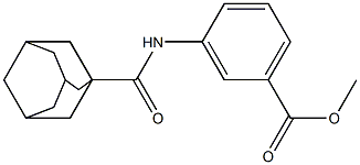 methyl 3-[(1-adamantylcarbonyl)amino]benzoate Struktur