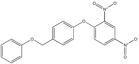 2,4-dinitro-1-[4-(phenoxymethyl)phenoxy]benzene Struktur