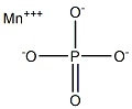 Manganese (III) orthophosphate Struktur