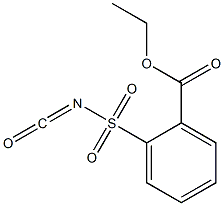 2-Ethoxycarbonylphenylsulfonyl isocyanate Struktur