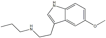 N-Propyl-5-methoxytryptamine Struktur