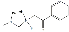 2,4-Difluoro-2-(1-hydrogen-1,2,4-triazole)acetophenone Struktur