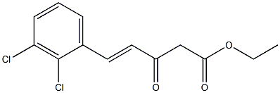 Ethyl 2,3-dichlorobenzylideneacetylacetate Struktur