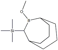 9-Methoxy-10-trimethylsilanyl-9-borabicyclo(3.3.2)decane Struktur