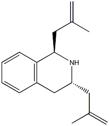 (1R,3R)-1,3-bis(2-methyl-2-propenyl)-1,2,3,4-tetrahydroisoquinoline Struktur