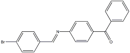 (4-{[(E)-(4-bromophenyl)methylidene]amino}phenyl)(phenyl)methanone Struktur