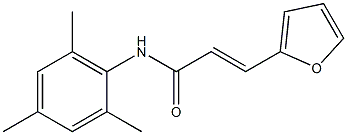 (E)-3-(2-furyl)-N-mesityl-2-propenamide Struktur