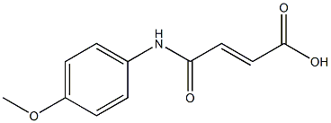 (E)-4-(4-methoxyanilino)-4-oxo-2-butenoic acid Struktur