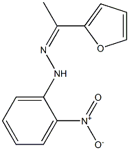 1-(2-furyl)-1-ethanone N-(2-nitrophenyl)hydrazone Struktur