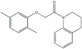 1-[3,4-dihydro-1(2H)-quinolinyl]-2-(2,5-dimethylphenoxy)-1-ethanone Struktur