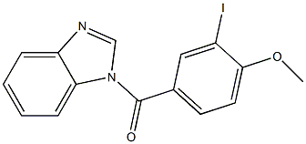 1H-benzimidazol-1-yl(3-iodo-4-methoxyphenyl)methanone Struktur