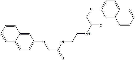 2-(2-naphthyloxy)-N-(2-{[2-(2-naphthyloxy)acetyl]amino}ethyl)acetamide Struktur